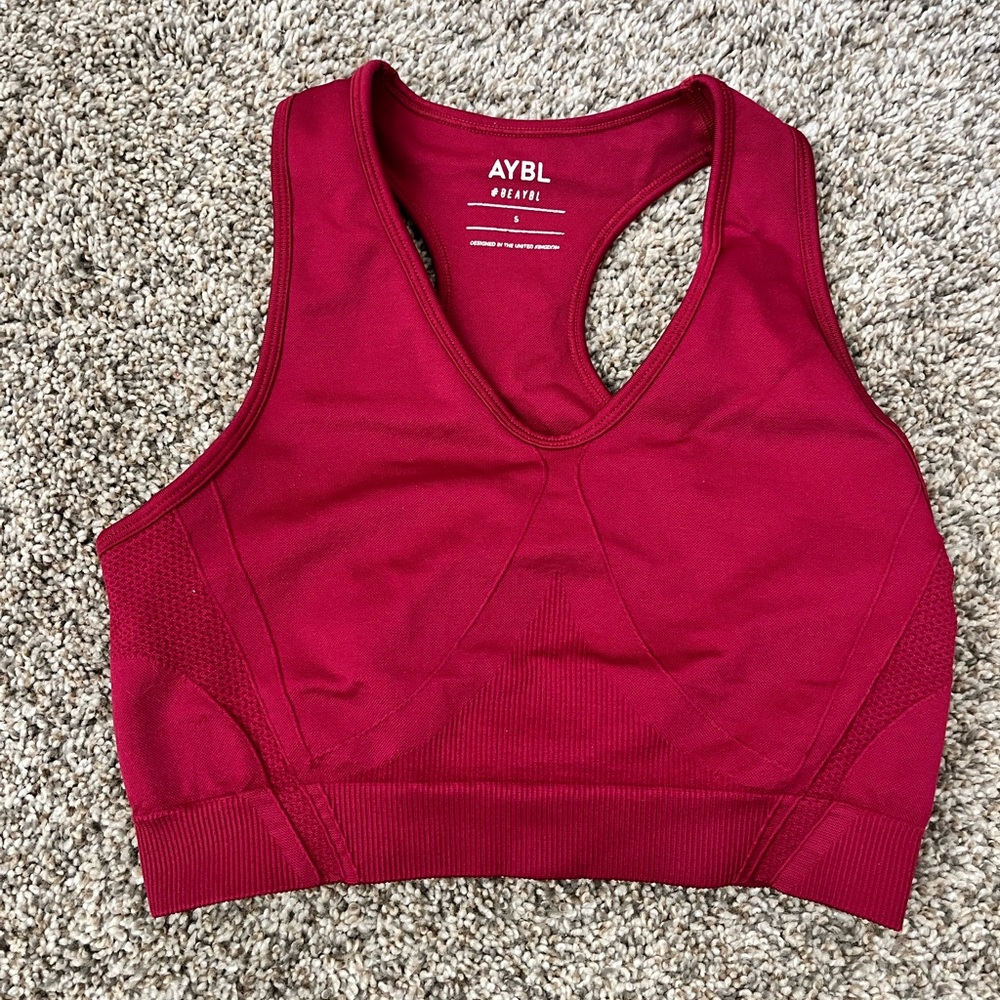 Women’s Rumba Red AYBL Balance V2 Seamless Sports Bra Like New